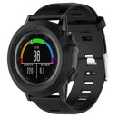 Silicone Case Cover for Garmin Fenix 3 HR Quatix 3 Tactix Bravo(Black)