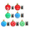 Christmas Inflatable Ball 16 Colors LED Tree Hanging Ornaments (Red Snowflake)
