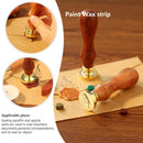 Retro Plant Series Yellow Pear Handle Document Sealing Wax Seal Stamp Post De