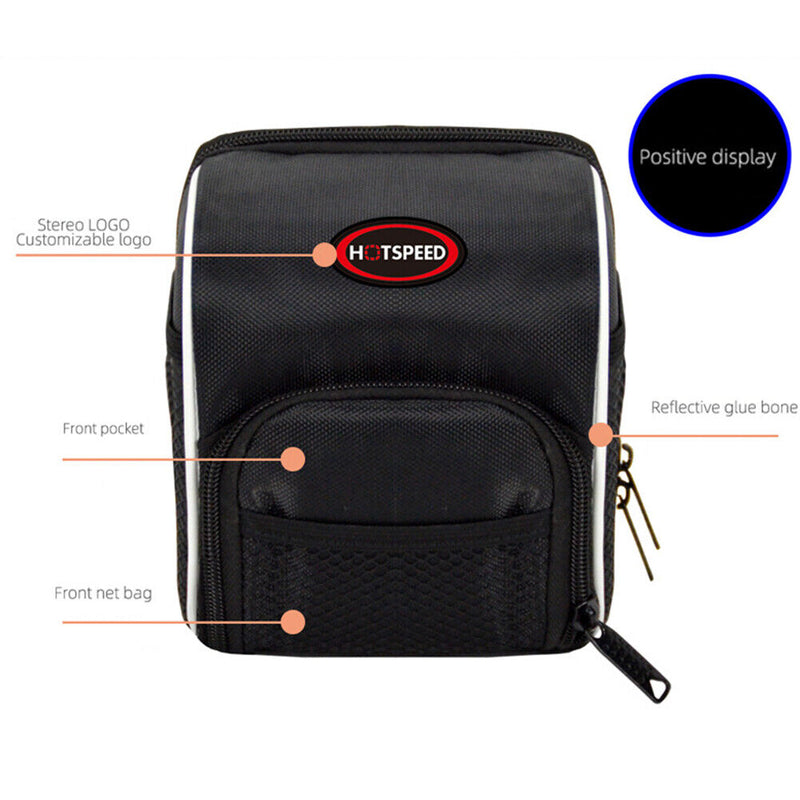 1pcs Bicycle Steerable Bag Black Rain Basket Bags Cover For Mountains