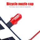2pcs RISK MTB Bike Tire Valve Cap Inner Tube Valve Dust Cover (Red AV18)