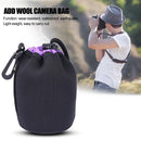 Waterproof SLR Camera Drawstring Lens Pouch Protective Brushed Cover (M)