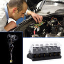 YJ-FB017 Automotive Circuit Blade Fuse Box 6 Ways Car Boat RV Block Holder