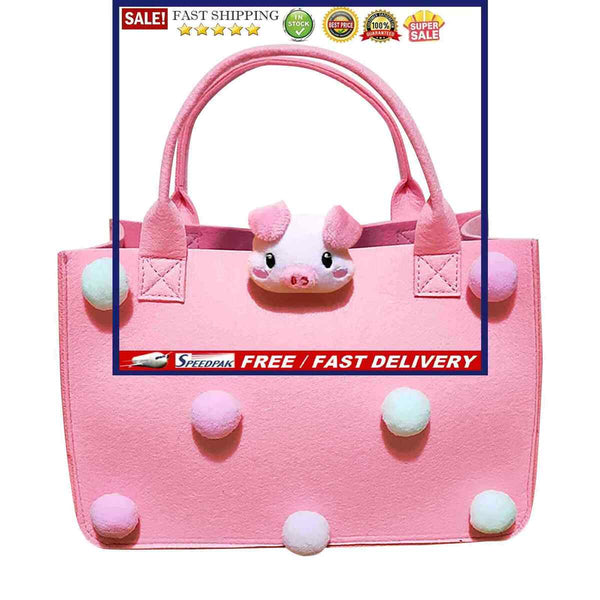 Felt Handbag - Felt Fabric Storage Tote Bags for Nursery Toys Cosmetics Makeu