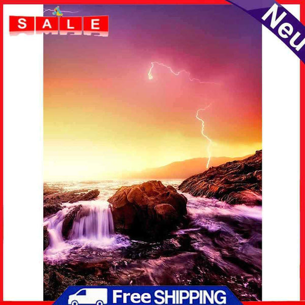 Full Drill Diamond Painting DIY Grand Thunder Rhinestone Picture Wall Home Decor