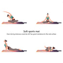 #A PU Thick Non-Slip Yoga Mat High-Density Sports Fitness Mat Home Sports Pilate