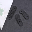 50pcs Guitar Strap Lock Felt Gasket Electric Guitar Belt Cushions (Black)