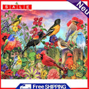 DIY Full Kit Flock of Birds Drawing 5D Round Diamond Drill Painting Ornaments