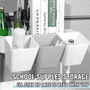 Storage Basket Plastic Back Hanging Bucket Portable Remote Control Organizer: