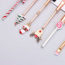 Eye Shadow Santa Claus Pattern Metal Handle Makeup Brushes Christmas gift