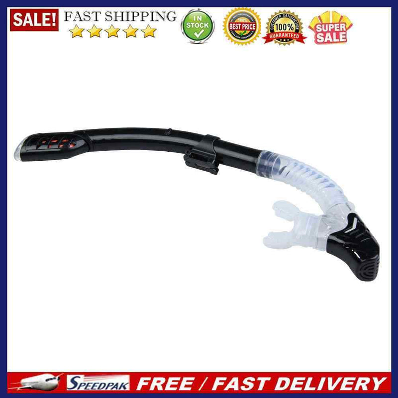 Swimming Diving Breathing Tube Snorkeling Silicon Pipe Underwater Black