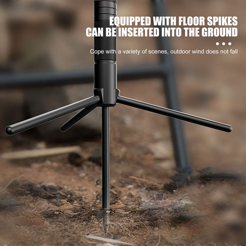 Tripod Stand with Ground Spikes Lightweight Stand for Mobile Phones Camping