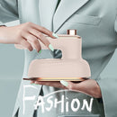 Mini Steam Iron Handheld Wet Dry Portable Garment Steamer (EU Light Pink)