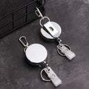 Clip Stationery ID Name Card Badge Holder Key Ring Lanyards Retractable