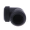 14mm OD G1/4 Inner Thread 90 Degree Water Cooling Tube Connector(Black) Newly