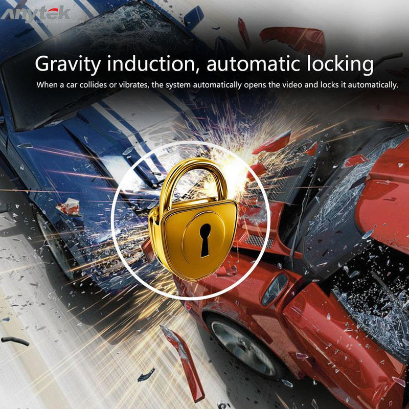 Anytek A98 3.0-Inch 1080P FHD WDR DVR 170-Degree Lens Lens - Matefielduk
