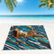 #A Multifunctional Folding Beach Blanket Practical Outdoor Camping Mat Supplies