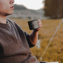 Outdoor Camping Hiking Mug Picnic Drinking Water Cup with Foldable Handles Newly