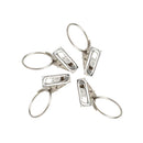 40pcs Stainless Steel Window Shower Curtain Rod Clips Rings Drapery Clips