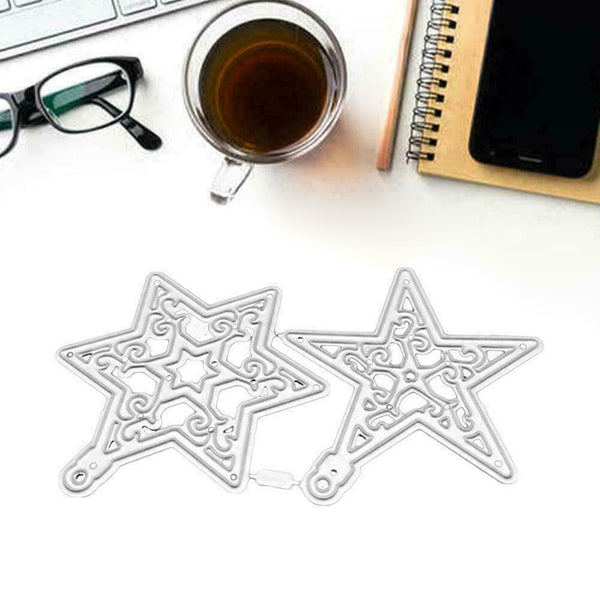 Star Metal Cutting Dies Die Cut Stencil Embossing Scrapbooking DIY A 2in1 S8I8