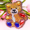 4pcs DIY Full Drill Special Shaped Diamond Painting Bear Rhinestone Keychains
