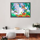 5D Partial Special Shape Drill Drawing Picture Bird Flower Diamond Painting Kit