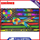 5D Diamond Painting Autism Flag Full Round Drill Rhinestone Kit