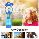 Handheld Spray Fan Comfortable Cool Mist Dinosaur Fan for Kids (Blue)