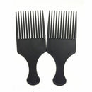 Woman Long Tooth Plastic  Black Afro Comb Salon  Curly Hair Brush Hairdressing