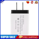 3 Ports USB Travel Wall Charger 5V 2A Fast Charging Charger US Plug (Black)