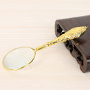 Reading Inspection Jewelry Loupe Carved Handheld Magnifier Magnifying Glass Lens