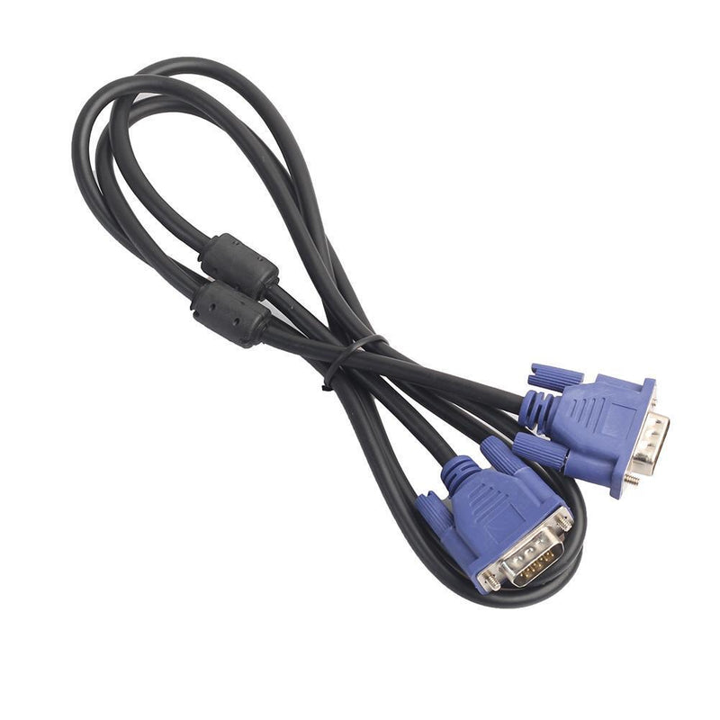1.5m/4.9ft VGA HD 15Pin Male to Male Laptop Monitor Extension Cable Cord