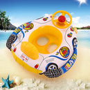 Inflatable Car Steering Wheel Boat Baby Circle Seat Ring Water Toys Random Newly