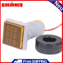 Square LED Digital Ammeter Voltmeter Current Voltage Frequency Tester Meter