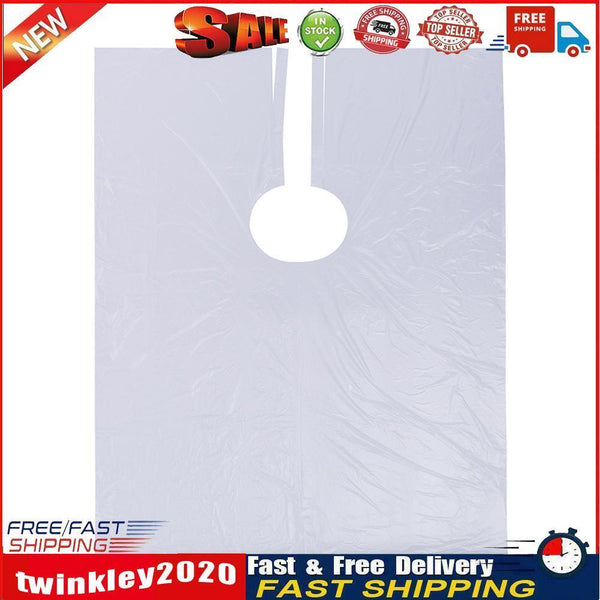 50pcs Disposable Hair Shawl Waterproof Film Perm Dyed Hair Washable Bib Newly