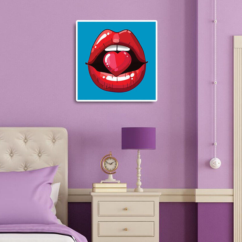 Rhinestone 5D Lips Love Kit Diamond Painting DIY Full Round Drill Pictures Newly