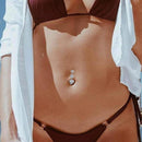 Piercing Belly Button Nail Body Jewelry Crystal Jewelry 3 Layers Love Diamonds*