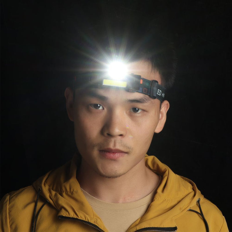 Dimming Led Usb Rechargeable Headlamp Working Light Head Lamp Headlight