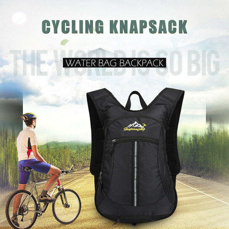 Cycling Water Bag Waterproof Running Hiking Outdoor Sport Backpack (Black) Newly