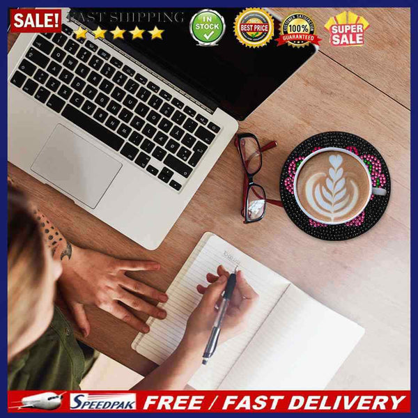 Wooden DIY Diamond Coaster Butterfly Pattern Comes Fashion Coaster (AA1082-1)