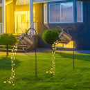 LED Shower Solar Light String Waterproof Yard Art Light (With Support A) Newly