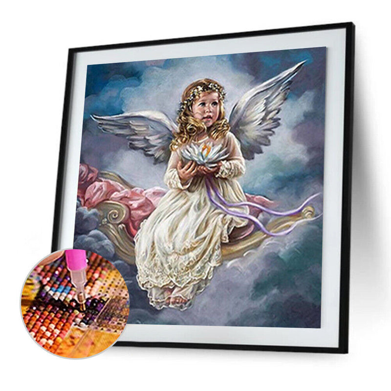 5D DIY Full Drill Diamond Painting Baby Angel Cross Stitch Embroidery Kits Newly