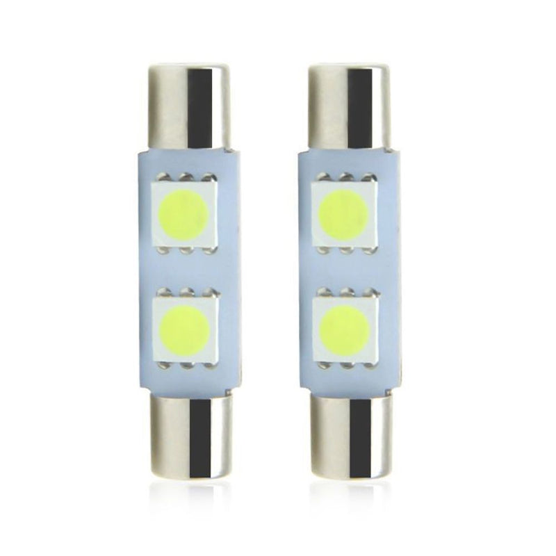 White 5050 2SMD Dome Lamp Festoon Light Car LED Reading Bulbs C5W For 4Pcs