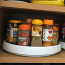 Spice Seasoning Sauce Box Non Brief Shelf Kitchen Condiment Rotating Storage Tray
