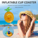 Inflatable Cup Coaster Circle Pool Air Mattress Drink Holder Accessory (A)