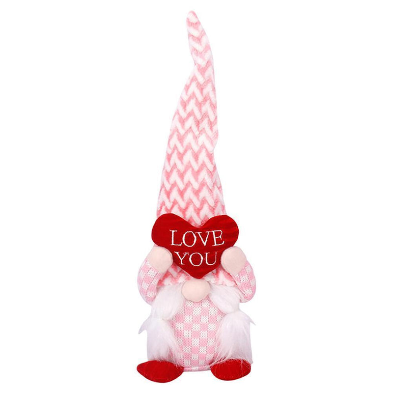 Valentines Day Gnomes - Cute Plush Love Faceless Gnomes for Party (A Male)