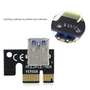 PCIe Riser VER006 PCI-E 1x to 16x Adapter Extender 15-Pin to 4 Pin Power