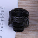 G1/4 Brass Connector for 14mm OD PC Water Cooling System Tubes(Black)