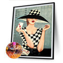Diamond Painting Modern Women Full Round Drill Picture of Rhinestone DIY Draw