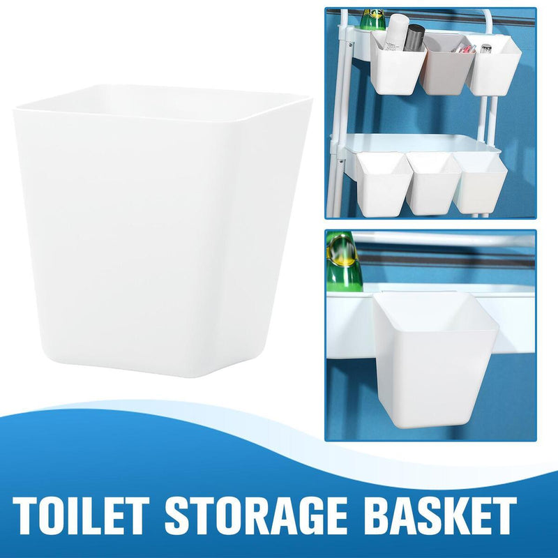 Storage Basket Plastic Back Hanging Bucket Portable Remote Control Organizer: